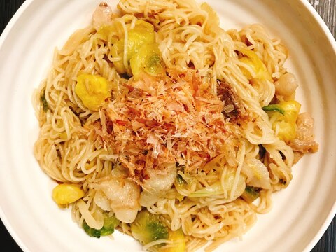 絶品！焼き素麺　83円